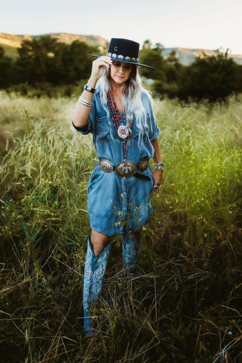 Daisy Denim Dress – shop sassy gals