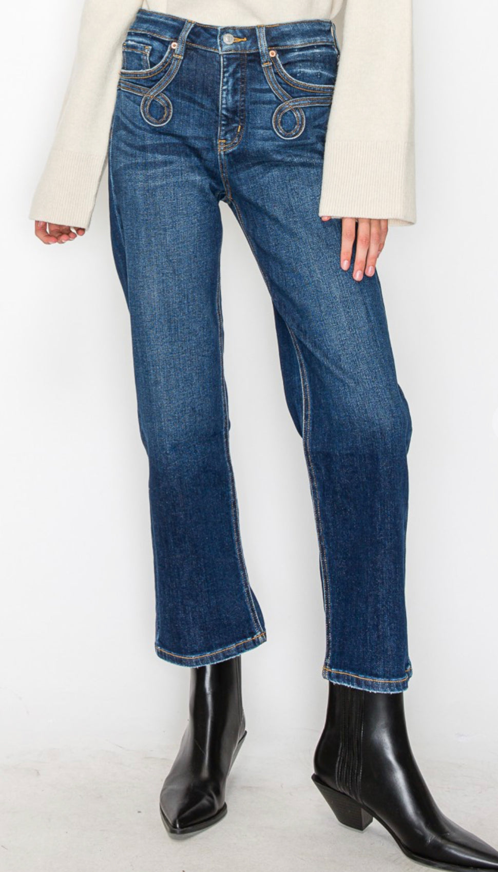 Howdy High Rise Straight Jeans