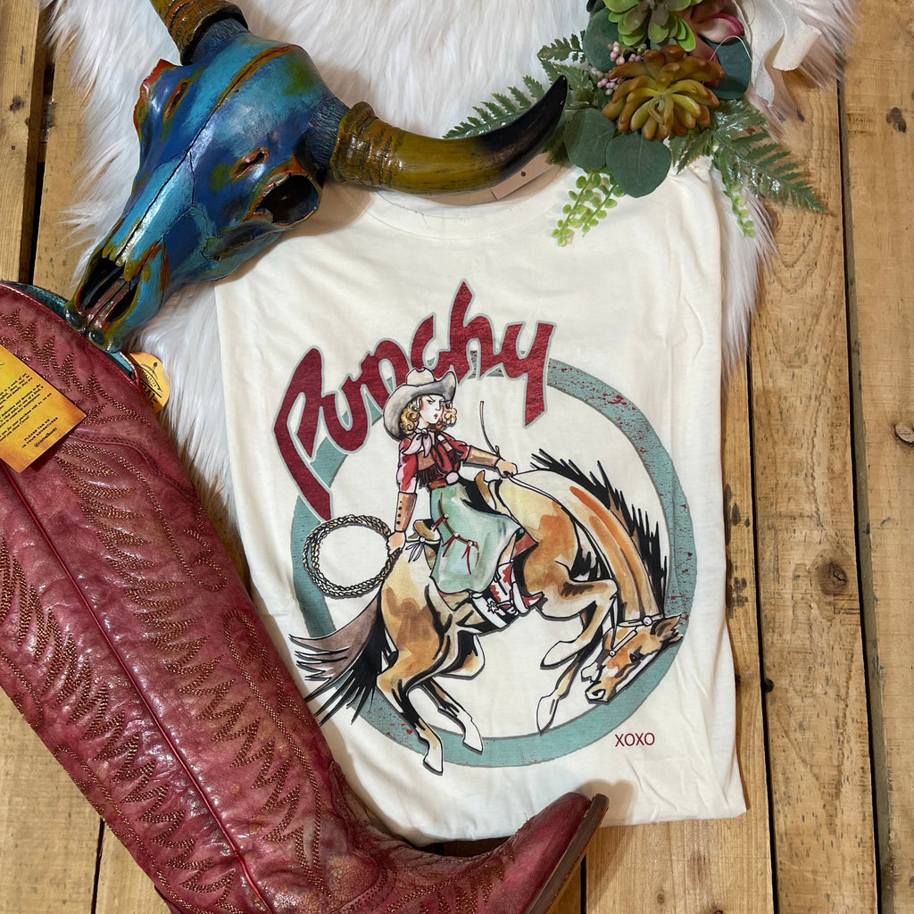 Punchy Cowgirl Graphic Tee