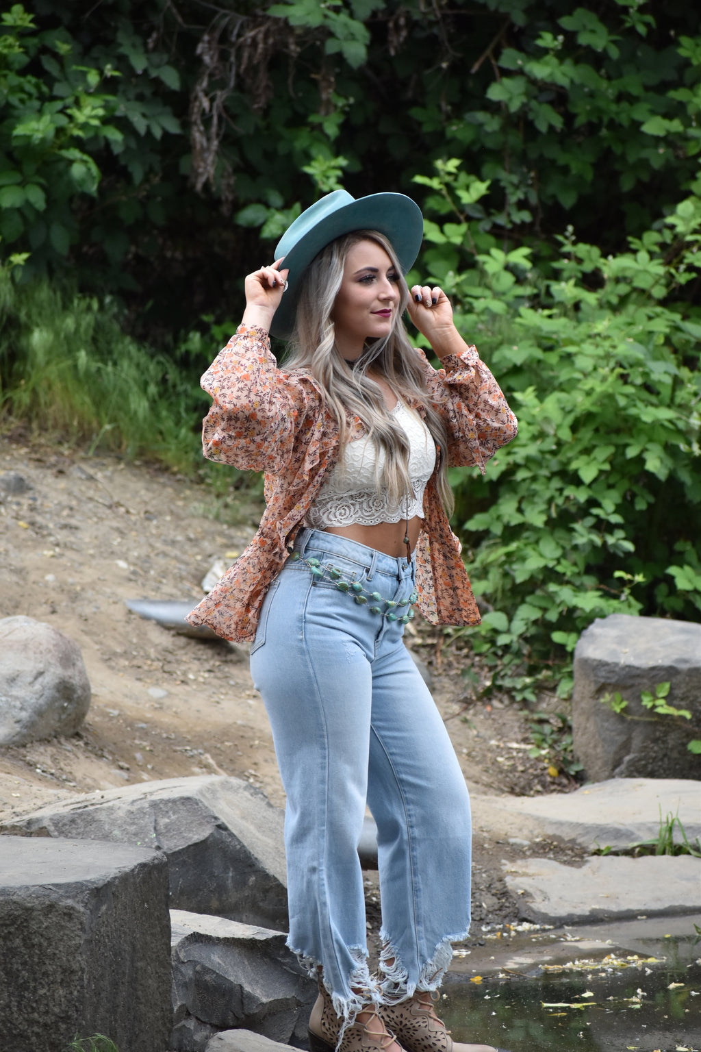Frances Floral print blouse