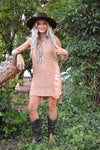 Demi Distressed sweater dress