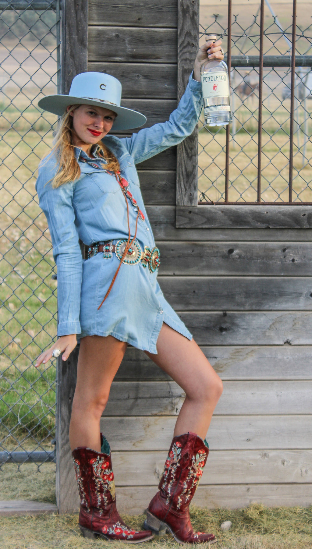 Denim dress