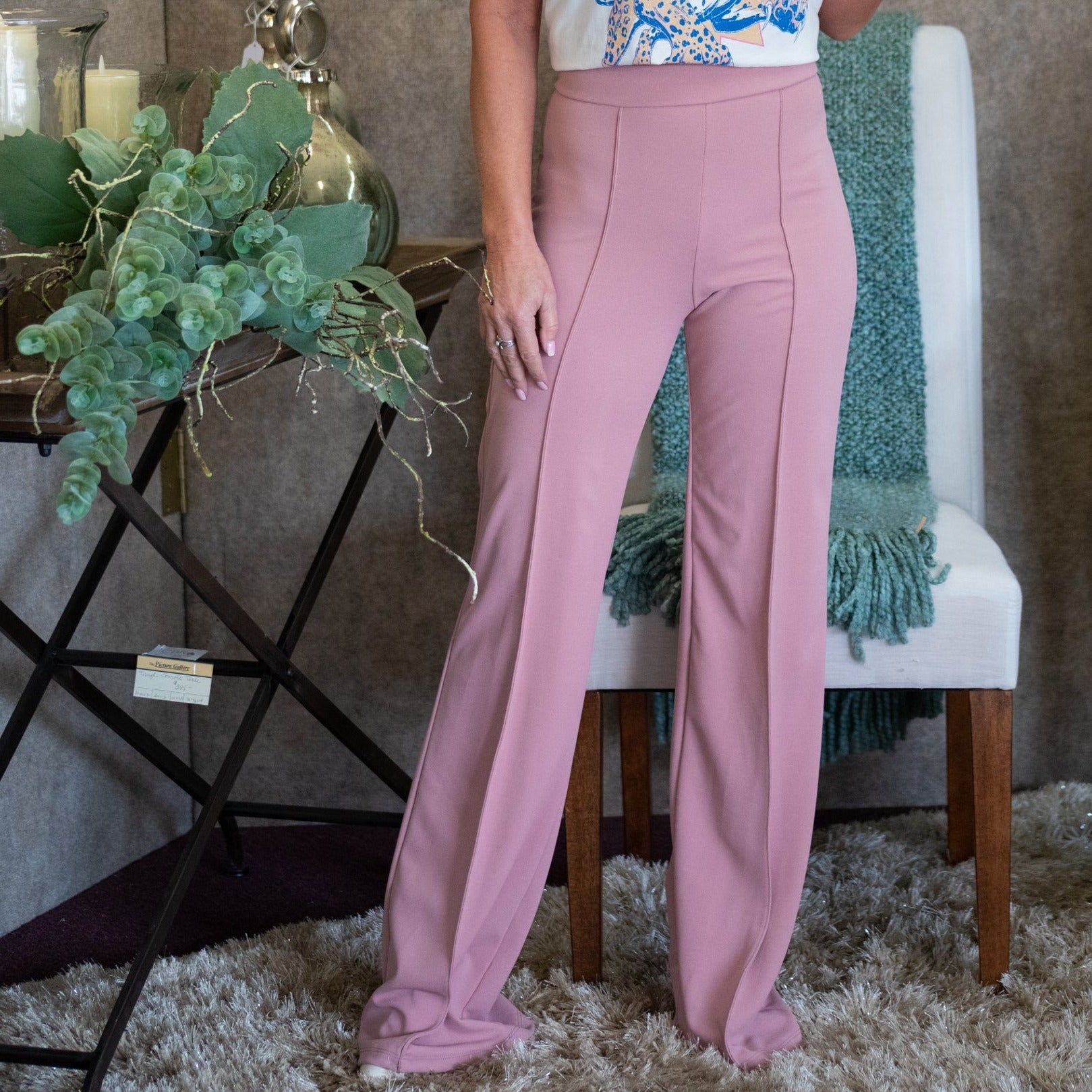 Melody Mauve or Hunter Green Dress Pants shop sassy gals Melody Mauve or Hunter Green Dress Pants shop sassy gals