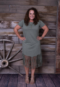 Jensen Sage Fringe Dress